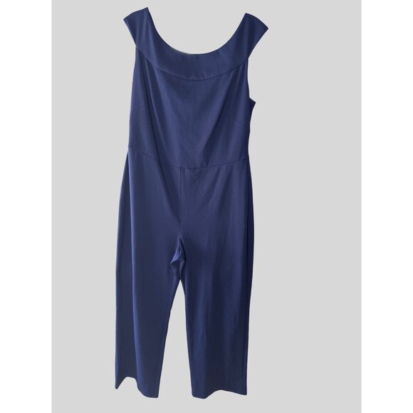 Connected Apparel Size 16 Scoop Neckline  Professional Jumpsuit Zipper Closure - Picture 2 of 16